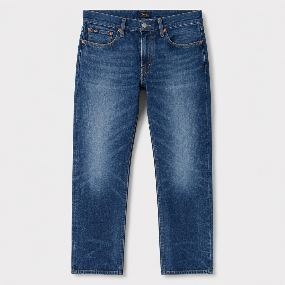 Polo Ralph Lauren Hampton Relaxed Straight Mens Jeans Blue Denim 33x30